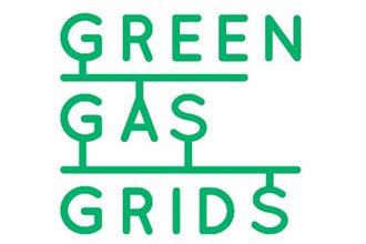 Logo des Projektes Green Gas Grids, grüner Schriftzug
